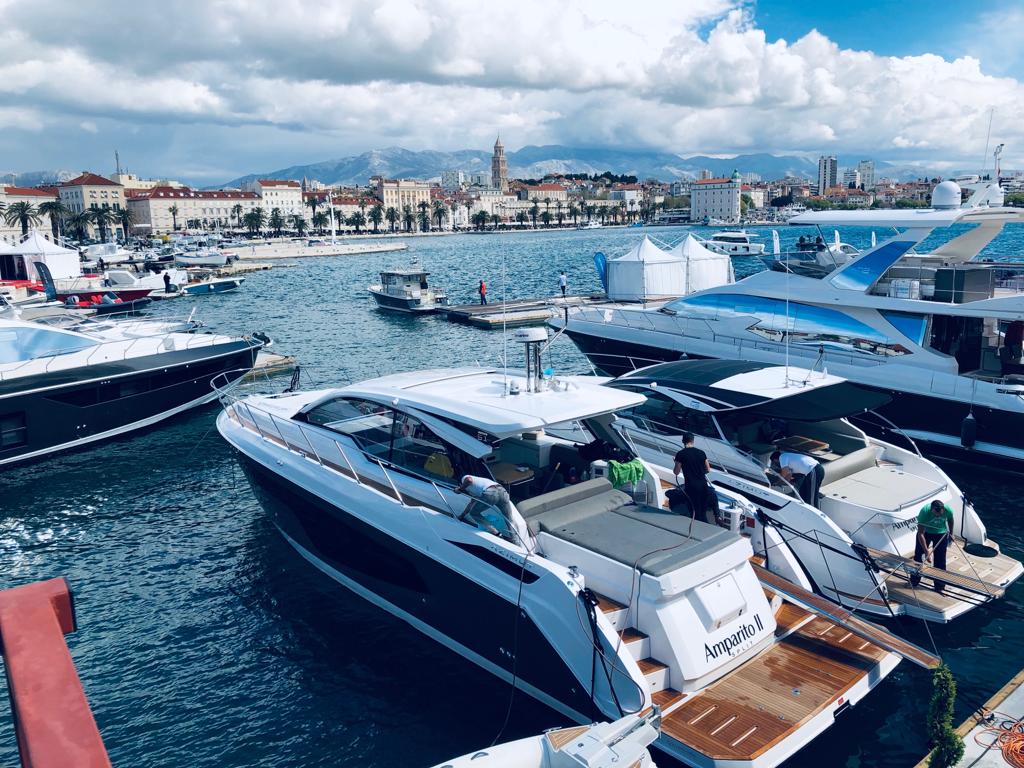 21st Croatia Boat Show Split panorama Zapadna obala West coast waterfront