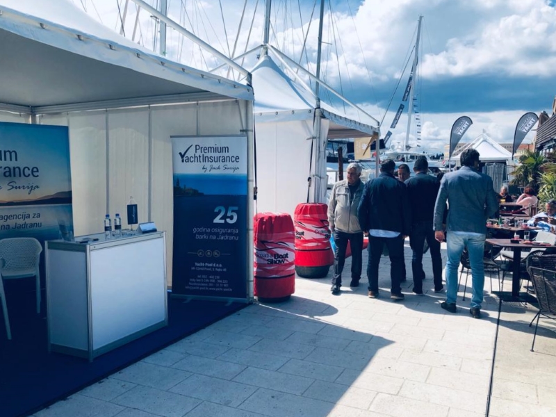 Premium Yacht Insurance by Đek Šurija štand na sajmu Croatia Boat Show 2019.