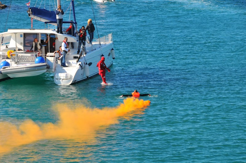 Yacht-Pool Safety at Sea life jackets at 17th BBS 2015.
