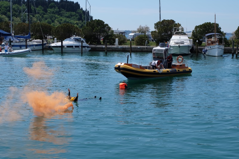 Yacht-Pool Internautica 2016. Safety at Sea demonstration