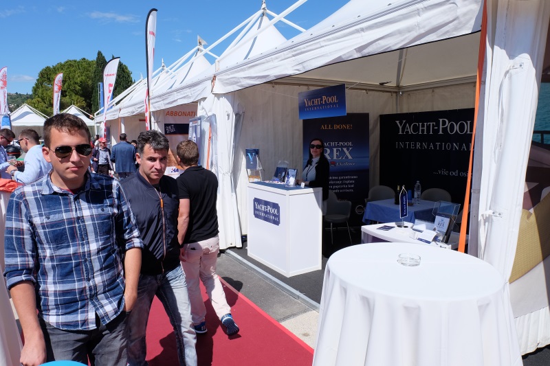 Yacht-Pool stand at Internautica boat show 2017.