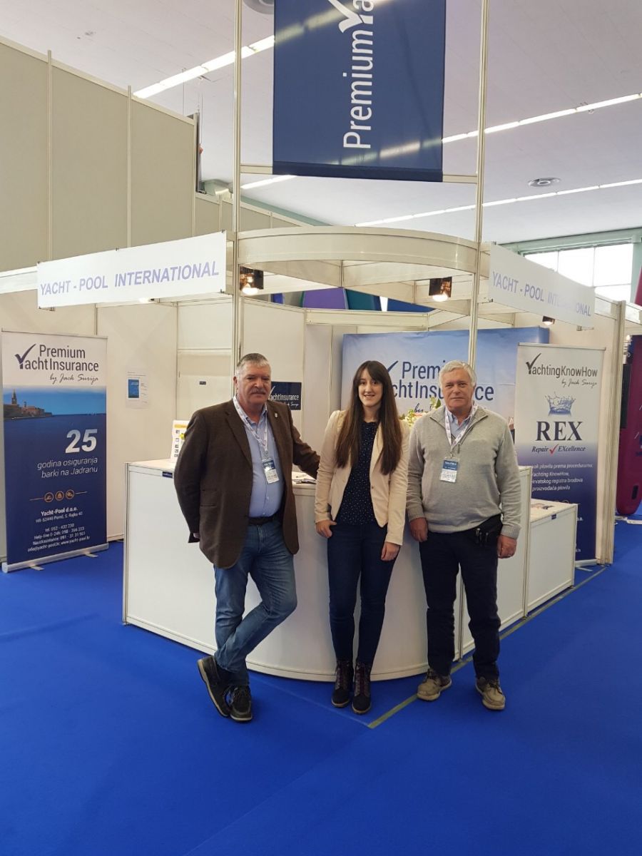 Premium Yacht Insurance by Đek Šurija booth Nautika Zagreb 2019.