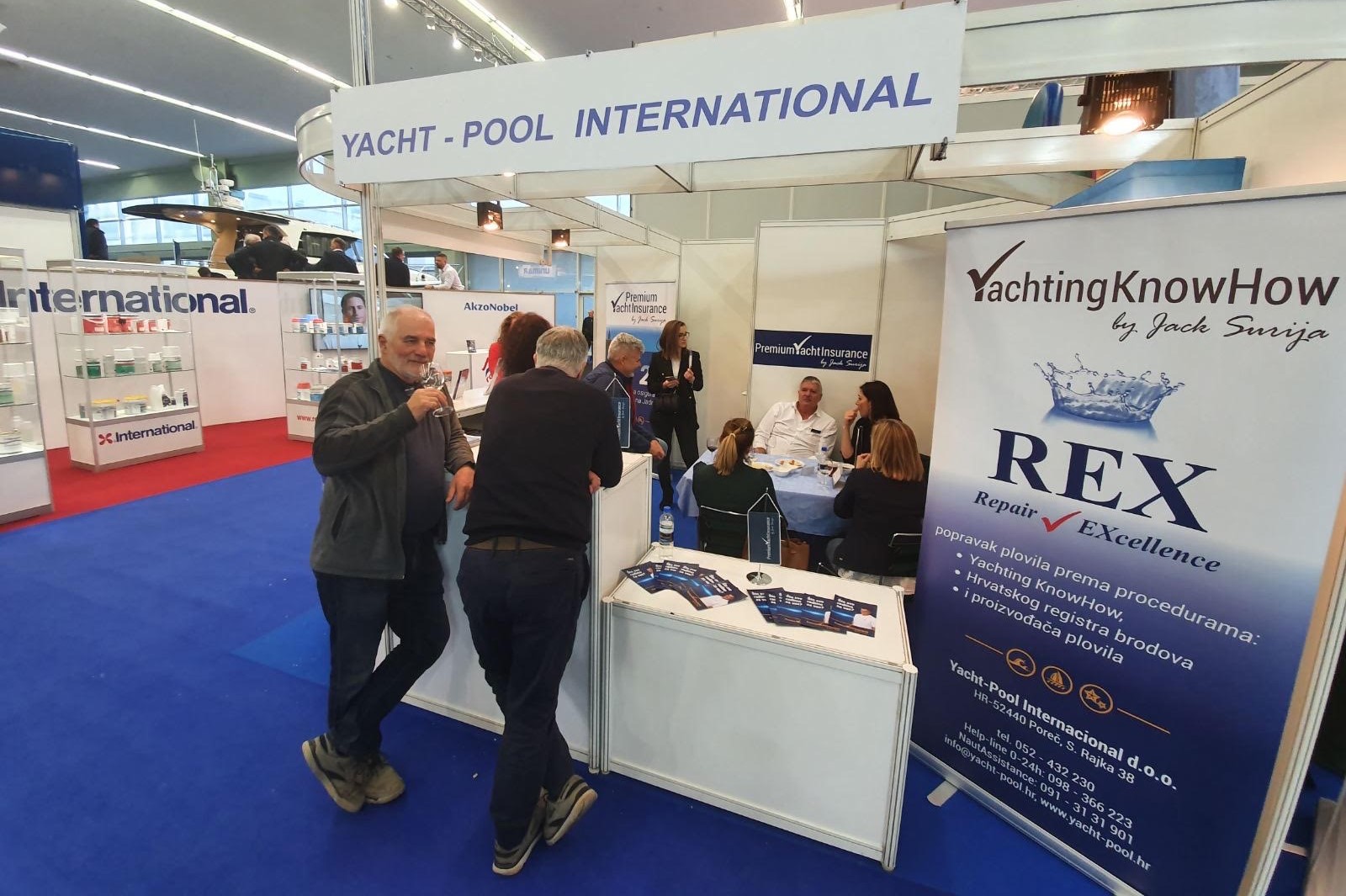 Zagreb boat show 2020 stand Premium Yacht Insurance by Jack Surija